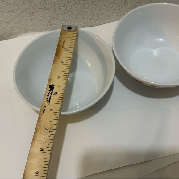 Target Home Pressed Petals Cereal Soup Bowls Red Flowers Leaves Set of 2 G18 - Picture 7 of 8